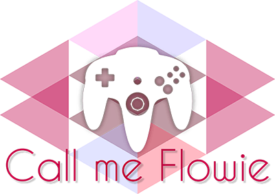 Logo Call me flowie avec manette de N64