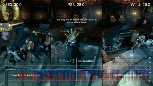 Batman Arkham Origins comparatif Xbox 360 PlayStation 3 Wii U