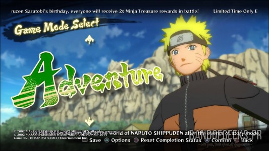 Naruto Shippuden Ultimate Ninja Storm 4 Mode Aventure Titre Band of Geeks