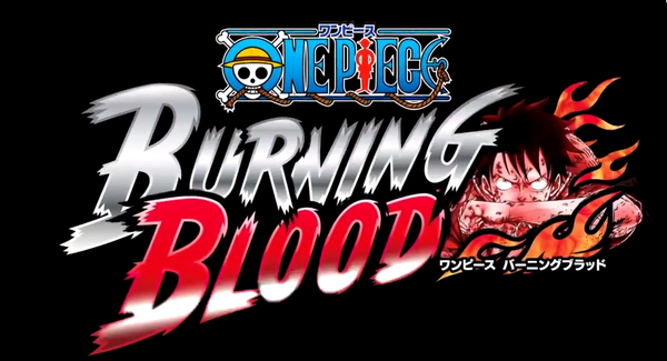 One Piece Burning Blood Logo sur fond noir