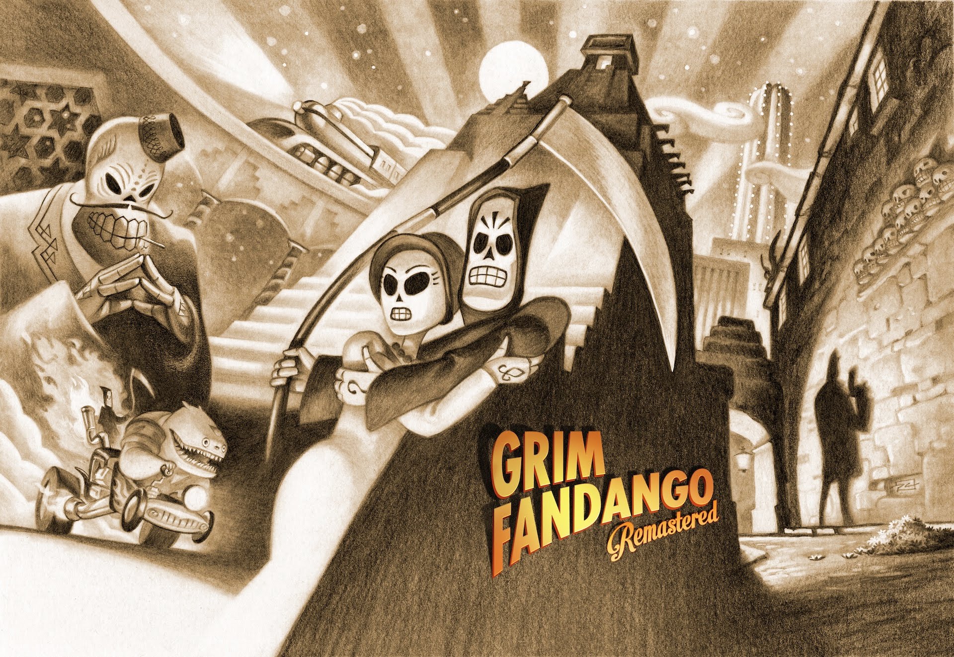 Grim Fandango Remastered écran titre logo