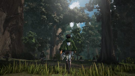 L'Attaque des Titans : Les Ailes de la Liberté Eren se balade en forêt