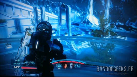 Mass Effect 3 Shepard dans un complexe Asari