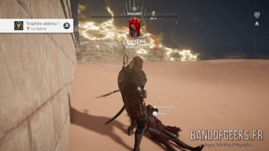 Assassin's Creed Origins Bayek a tué la Hyène