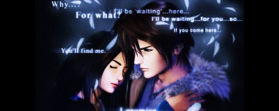 Final Fantasy VIII Squall et Linoa s'enlacent