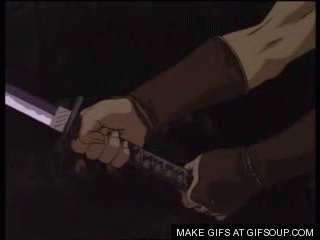 Kenshin Seijuro Hiko découpe un bandit