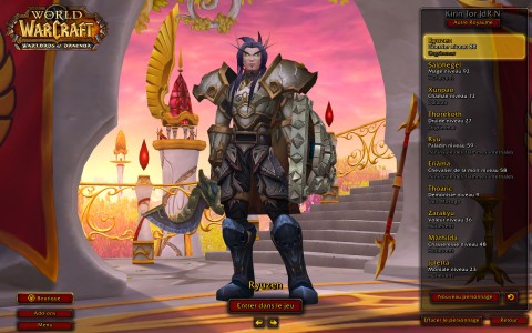 World of Warcraft Ryuzen présentation personnages