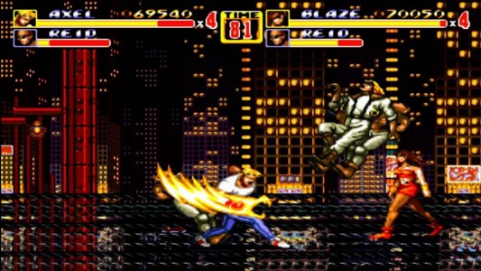Streets of Rage II attaque ultime Axel