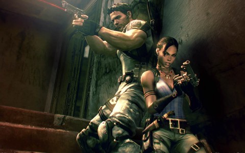 Chris Redfield et Sheva Alomar prennent la pose pour Resident Evil 5