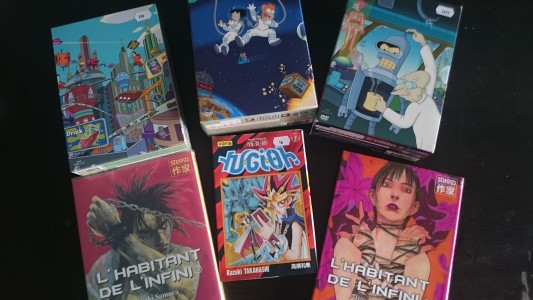 DVD de Futurama et mangas
