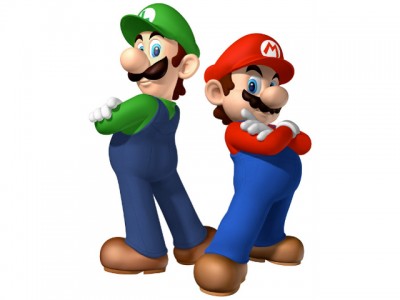 Mario et Luigi prennent la pose
