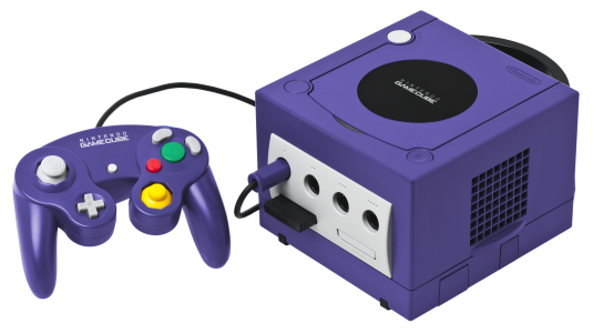 Console Game Cube violette et sa manette