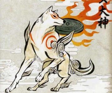 Okami Amterasu en loup