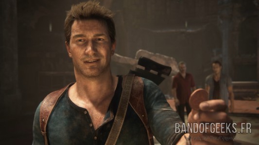 Uncharted 4 Nathan Sourire Band of Geeks
