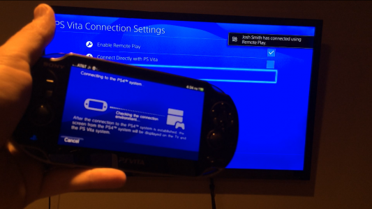 PlayStation 4 remote Play avec PS Vita