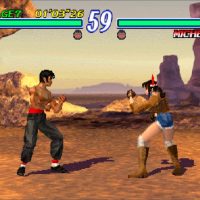 Lee et Michelle s'affrontent dans Tekken 2 sur PlayStation