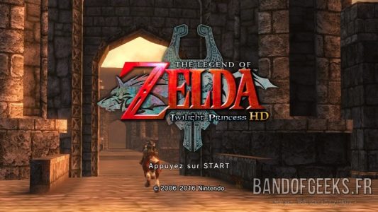 The Legend of Zelda - Twilight Princess HD écran titre