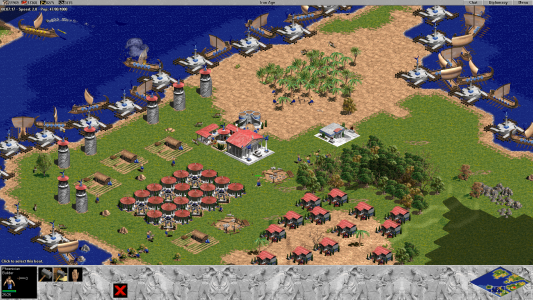 Age of Empires bateaux habitations et armée