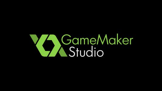 GameMaker Studio logo sur fond noir