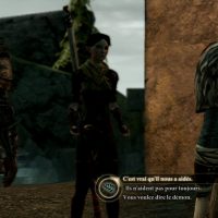 Dragon Age II Merril discute avec Hawke
