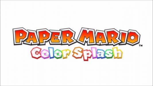 Paper Mario Color Splash Logo sur fond blanc