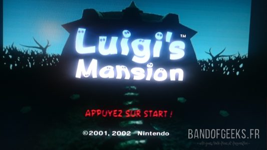 Luigi's Mansion écran titre