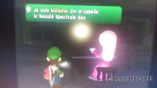 Journal Nostalgie Mélodie discute avec Luigi dans Luigi's Mansion