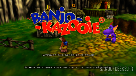Banjo Kazooie écran titre Xbox One