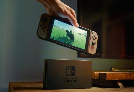 Nintendo Switch avec Zelda Breath of the wild