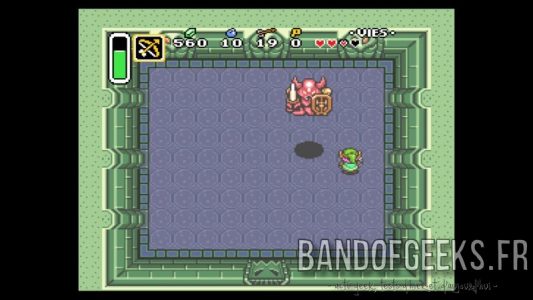 A Link to the Past le Boss du premier donjon saute sur Link