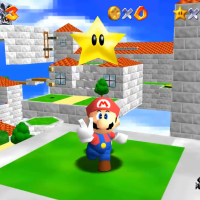 Super Mario 64 Mario a récupéré une étoile