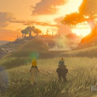 Breath of the Wild Zelda et Link à cheval