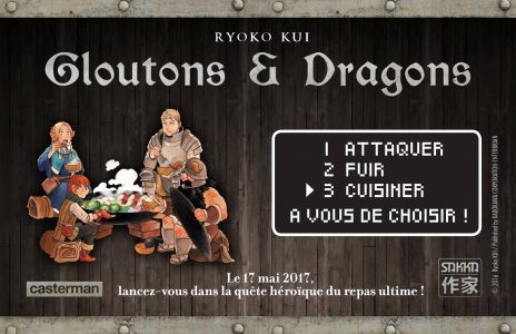 Gloutons et Dragons affiche d'annonce de Casterman