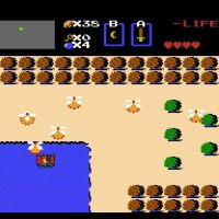 The Legend of Zelda Link arrive devant une plage