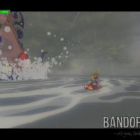 Wind Waker HD Link affronte un calamar géant à bord du Lion Rouge