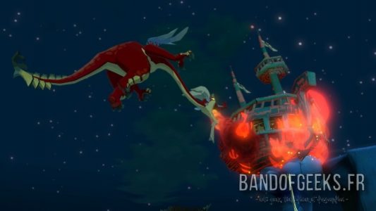 Wind Waker HD Valoo fait brûler Ganondorf et son donjon