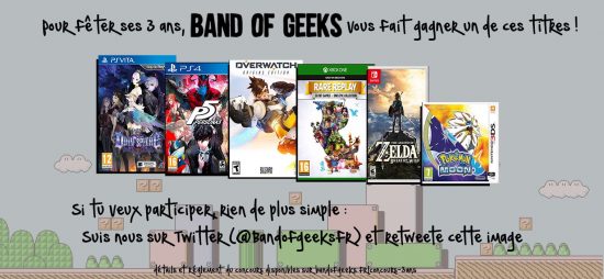 Concours 3 ans Band of Geeks