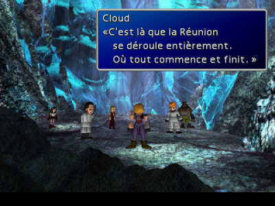 Final Fantasy VII Cloud révèle la vérité à ses amis