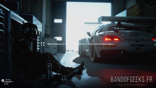 GT Sport écran recherche adversaires en ligne