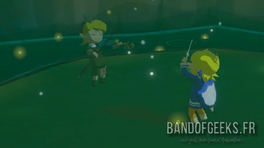 Wind Waker HD Link dirige le sage du vent