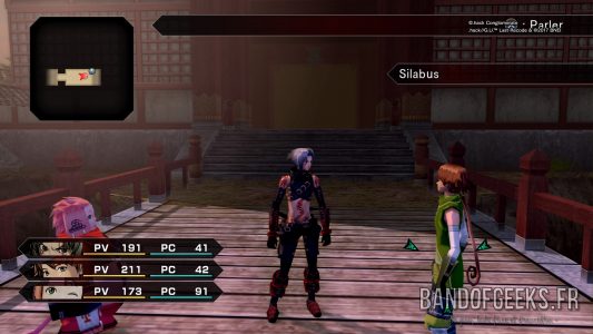 .hack//G.U. Last Recode Haséo discute avec Silabus