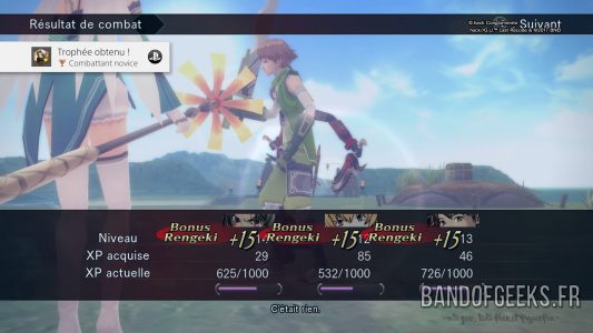 .hack//G.U. Last Recode écran de fin de combat