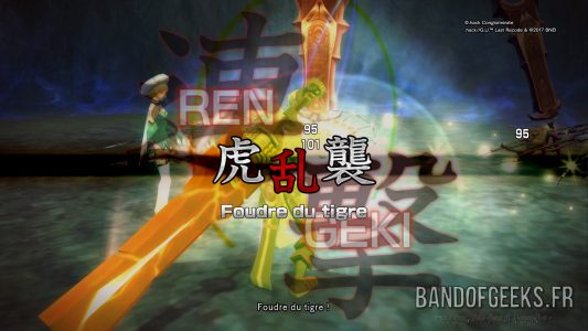 .hack//G.U. Last Recode Haséo déclenche une attaque Rengeki