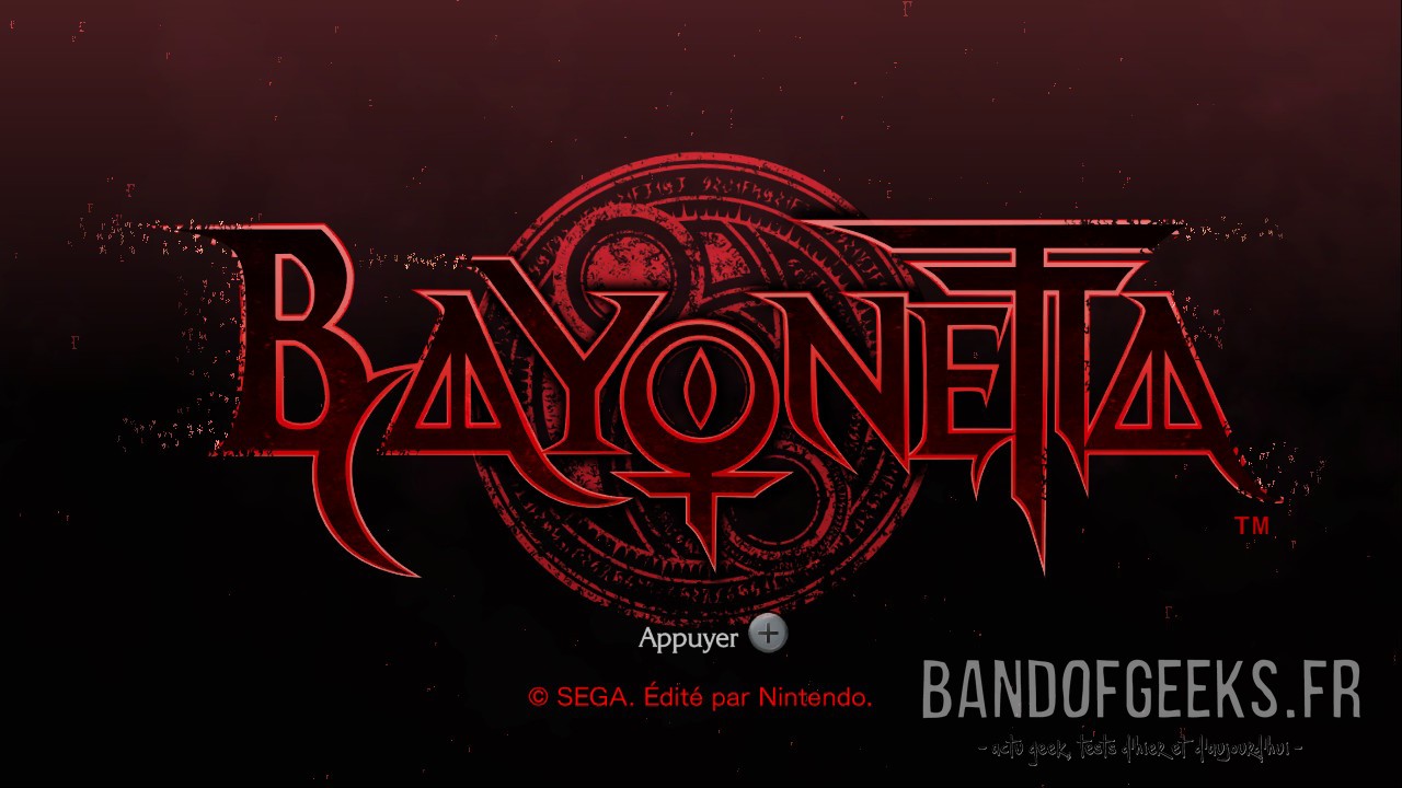 Logo Bayonetta écran titre