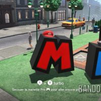 Super Mario Odyssey Mario transformé en lettre M