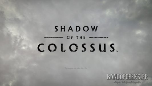 Shadow of the Colossus écran titre