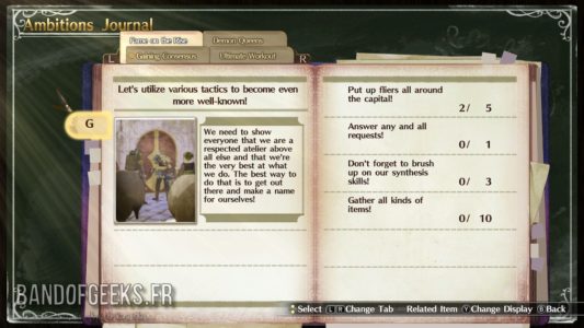 Atelier Lydie &amp; Suelle journal d&#039;objectifs