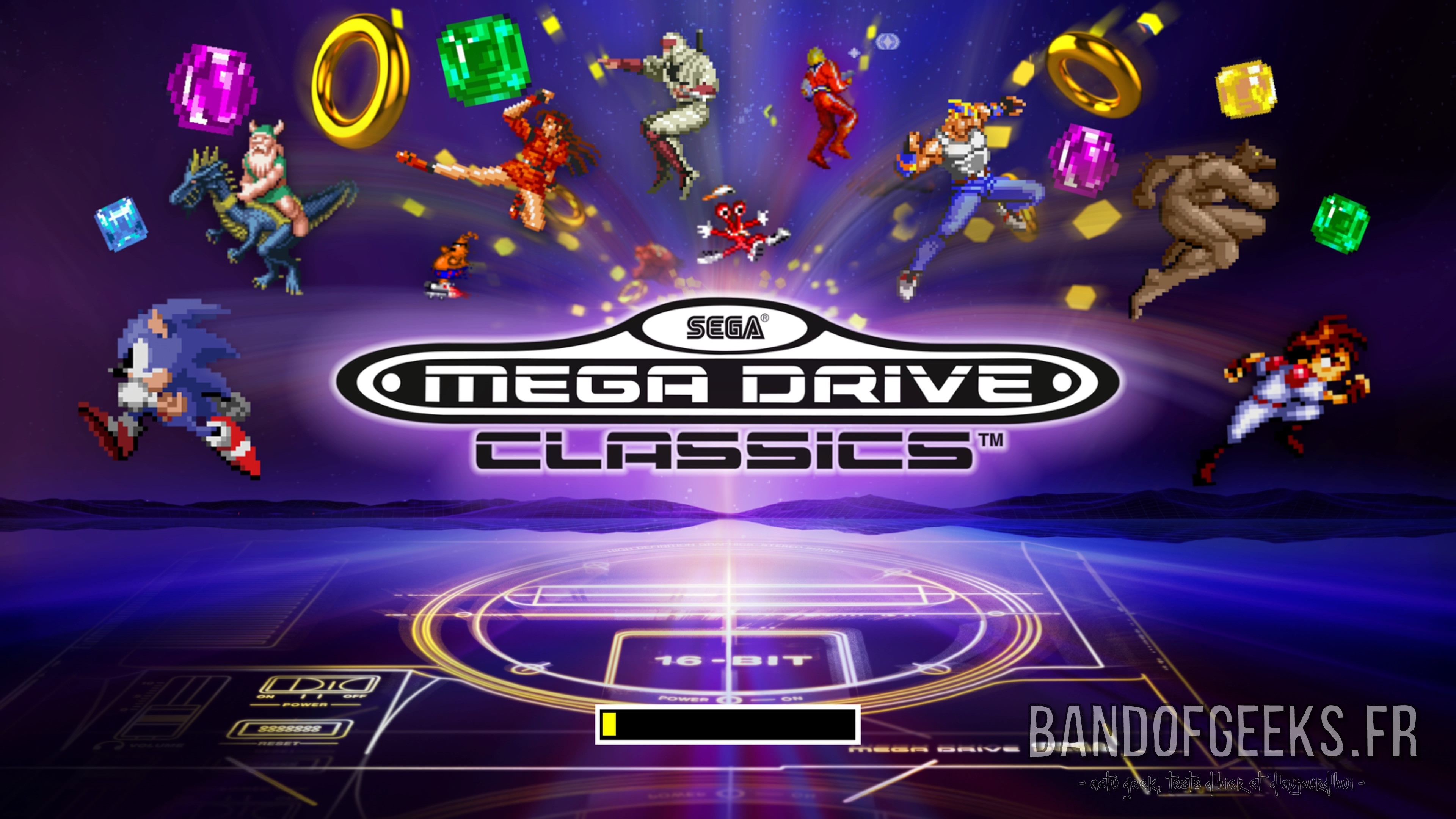 Sega Mega Drive Classics écran titre