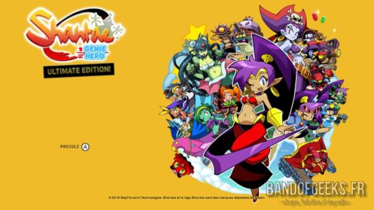 Shantae Half Genie-Hero Ultimate Edition écran titre