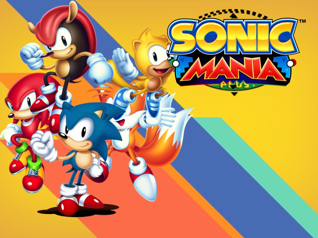 Sonic Mania Plus personnags principaux et logo